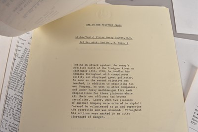 Lot 647 - Brigadier Victor Henry Jaques CBE DSO MC & Bar