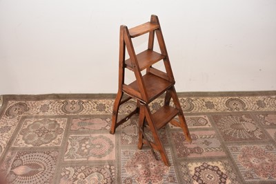 Lot 96 - A Victorian metamorphic library chair