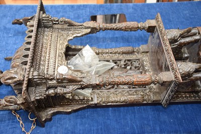 Lot 309 - An antique Indian carved wall hanging