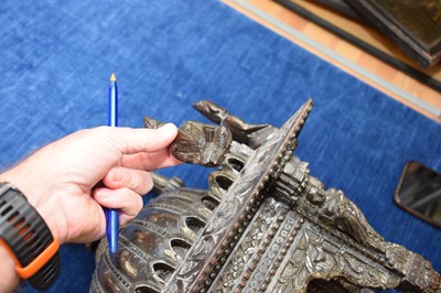 Lot 309 - An antique Indian carved wall hanging