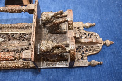 Lot 309 - An antique Indian carved wall hanging