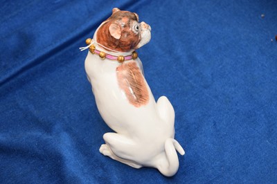 Lot 372 - A pair of 20th century Dresden porcelain dogs