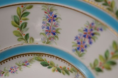 Lot 382 - A set of four French 18th Century style porcelain cups and saucers