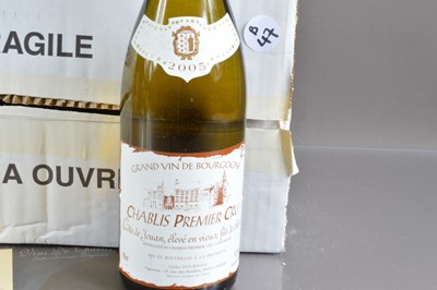 Lot 47 - Six bottles of Chablis 1er Cru 'Cote de Jouan' 2005
