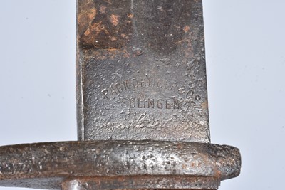 Lot 905 - A Prussian 1871 Unit Marked Mauser Bayonet