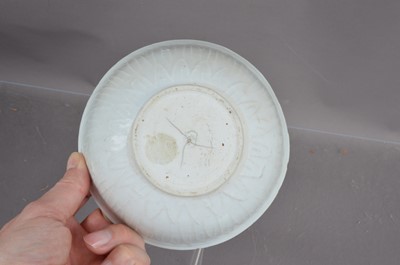 Lot 347 - A Chinese Southern Song Dynasty qingbai incised lotus bowl