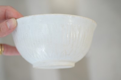 Lot 347 - A Chinese Southern Song Dynasty qingbai incised lotus bowl