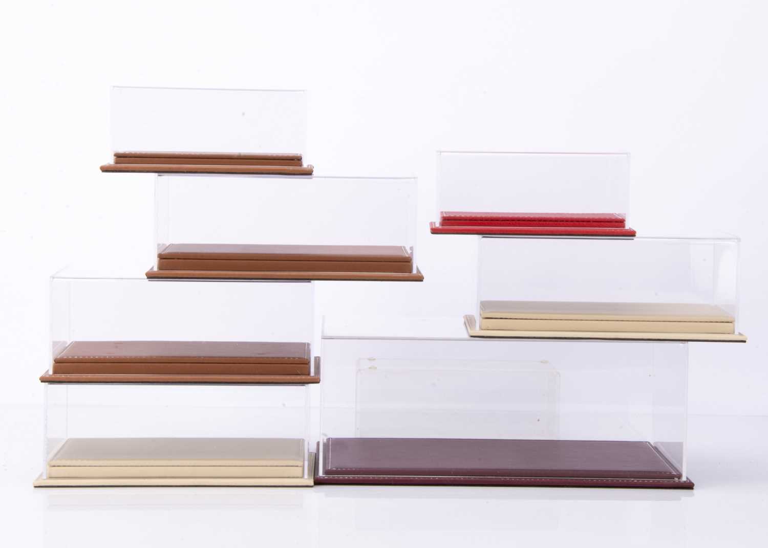 Lot 110 - Atlantic Case Display Cases With Leather Bases