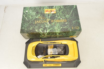 Lot 7 - Maisto 1:12 Scale Pink Cadillac and Jaguar XJ220