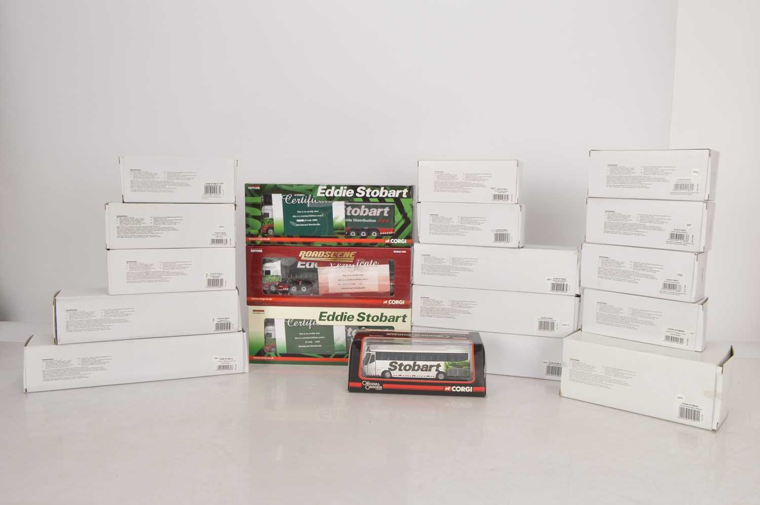 Lot 81 - Corgi and Atlas Edition Eddie Stobart 1:76 Scale  Haulage and Related Vehicles (19)
