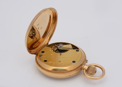 Lot 43 - A late Victorian 18ct gold open faced pocket watch by Wales & McCulloch