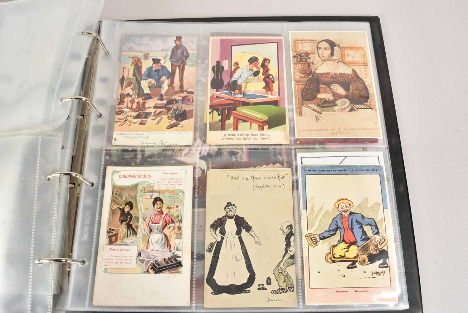 Lot 154 - Pre War to Modern Postcards Relating to Irons and Mangles (500+)