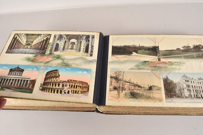 Lot 156 - Japanese Lacquer Shibayama Album and Postcards