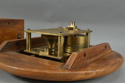 Lot 105 - A 19th century fusee movement drop dial clock