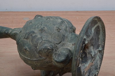 Lot 115 - A 19th century or later probably lead cast sculpture