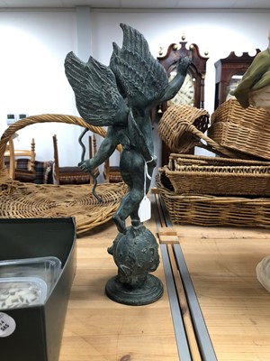 Lot 115 - A 19th century or later probably lead cast sculpture