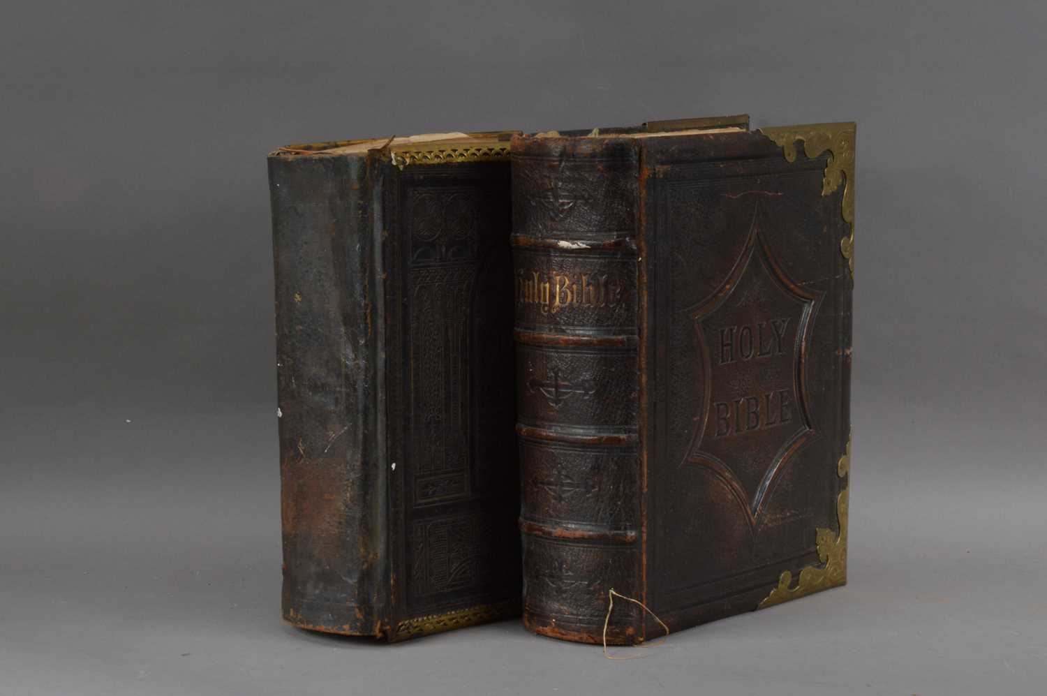 Lot 167 - Two 19th century family bibles