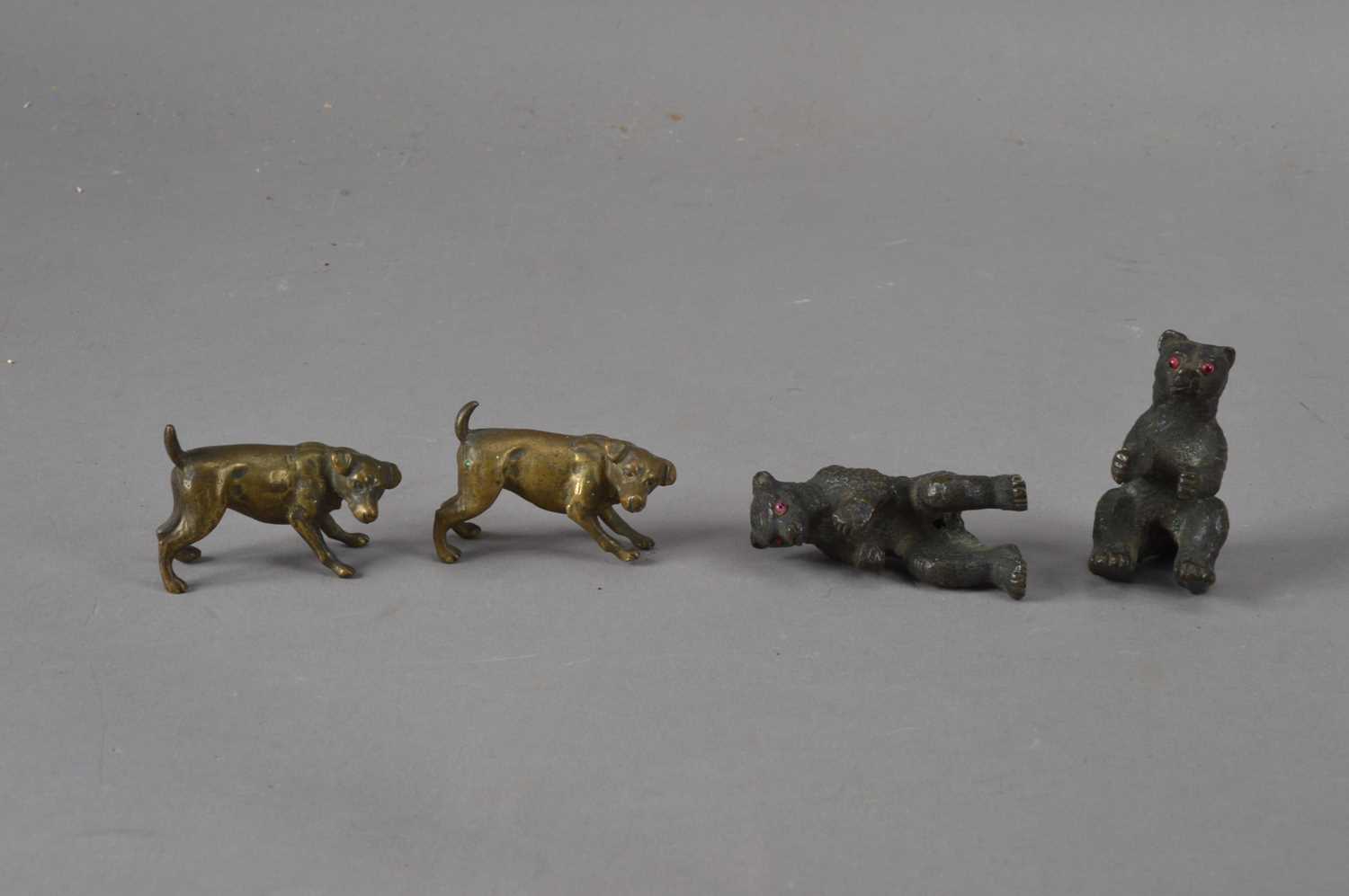 Lot 171 - Four cast metal animals