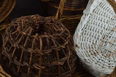 Lot 181 - A large collection of assorted wicker items