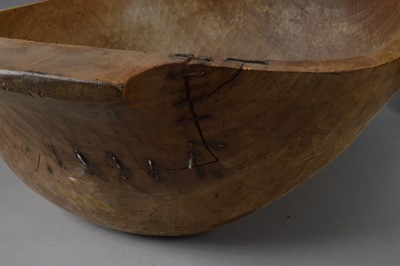Lot 184 - Three 19th century and later items of primitive treen