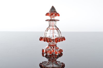 Lot 102 - Four pretty cut glass scent bottles