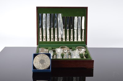 Lot 135 - A modern canteen of George Butler & Co silver plated cutlery