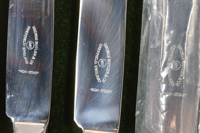 Lot 135 - A modern canteen of George Butler & Co silver plated cutlery