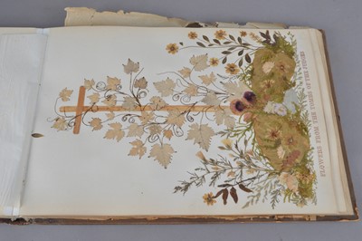 Lot 174 - A Jerusalem album containing pressed flowers