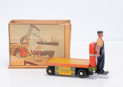 Lot 435 - A Lenin Memorial Factory (USSR) Tinplate Clockwork Baggage Cart