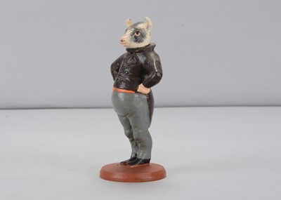 Lot 10 - A mid to late 19th century Thüringen anthropomorphic gentleman bullock container