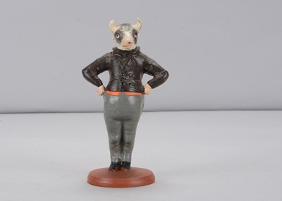 Lot 10 - A mid to late 19th century Thüringen anthropomorphic gentleman bullock container