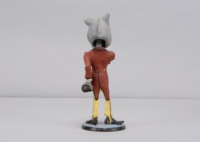 Lot 13 - A late 19th century Thüringen anthropomorphic wolf nodder
