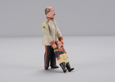 Lot 27 - A late 19th century Thüringen Bismarck grabbing the ears of Napoleon III
