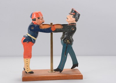 Lot 35 - A late 19th century Albin Amende Sonneberg Greek and Turkish military wresting toy