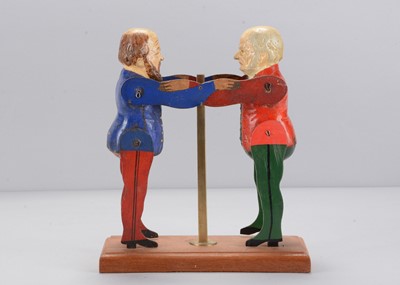 Lot 44 - A late 19th century Albin Amende Sonneberg British Prime Minister political wresting toy