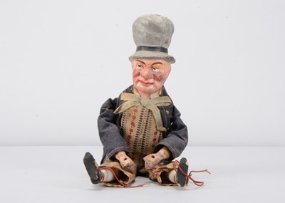 Lot 63 - A late 19th century Thüringen composition Ally Sloper puppet