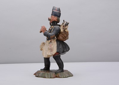 Lot 87 - A mid 19th century German knitting veteran nodder