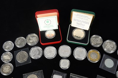 Lot 35 - Twenty Six Silver and Base metal Proof and uncirculated world coins