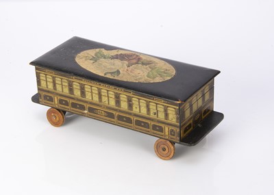 Lot 331 - A rare Clark & Co’s Anchor Sewing Cotton Pullman Parlour Car wooden box