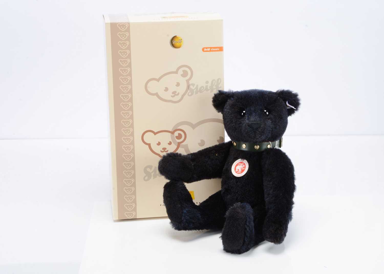 Lot 38 - A Steiff limited edition dark blue alpaca mohair teddy bear