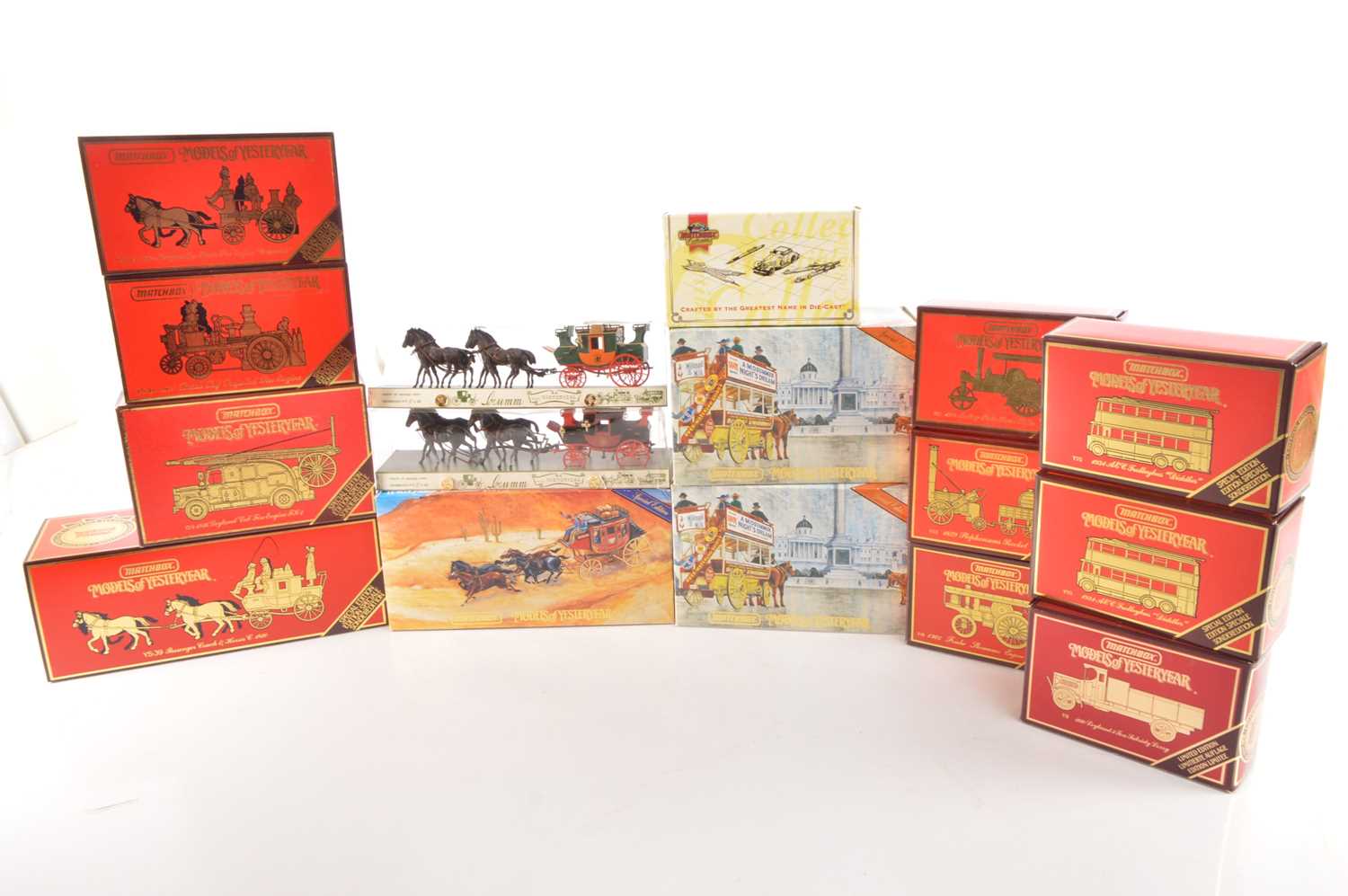 Lot 49 - Matchbox Models of Yesteryear and Brumm Vintage Horse drawn and Other Vehicles (17)