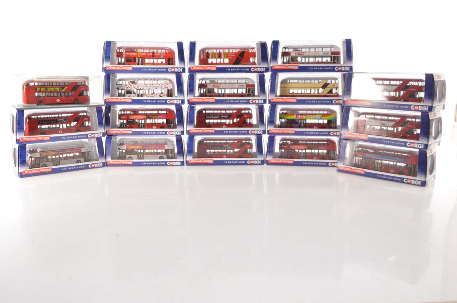 Lot 89 - Corgi Original Omnibus New Bus For London 1:76 Scale Double Deck Buses (18)