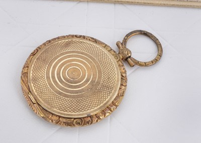 Lot 42 - A 19th Century gilt metal circular locket