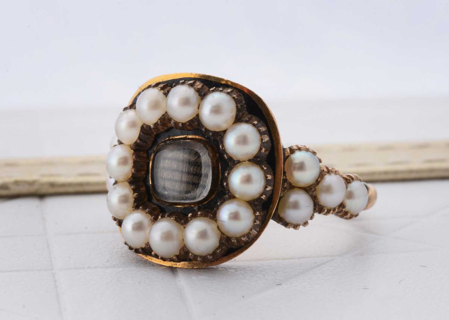 Lot 47 - A 19th Century mourning ring
