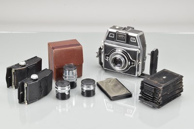 Lot 52 - A Bertram 6x9 BC1 Camera Outfit