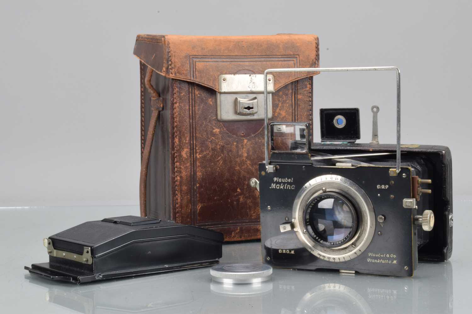 Lot 59 - A Plaubel Makina II 4.5 x 6cm Folding Strut Camera