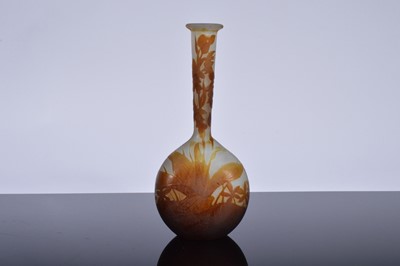 Lot 38 - An Art Nouveau period Galle Glass vase