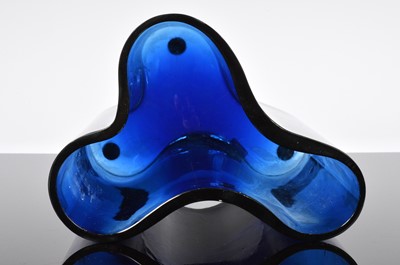 Lot 42 - A pair of modern Bohemien glass shaped vases