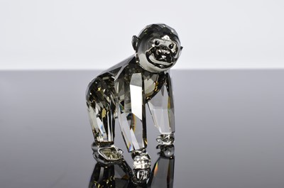 Lot 66 - Three Swarovski Gorillas Mother and Baby