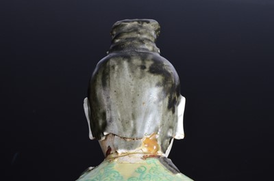 Lot 78 - Two damaged mid 20th century Chinese porcelain figural candle holders